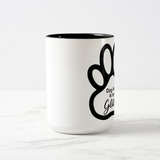 Hondenhaar Glitter Paw Mok (Center)