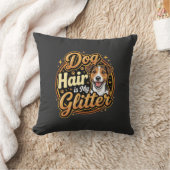 Hondenhaar Is Mijn Glitter Hond Liefhebber Kussen (Deken)
