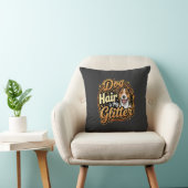 Hondenhaar Is Mijn Glitter Hond Liefhebber Kussen (Stoel)