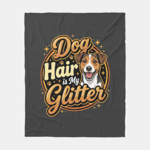 Hondenhaar Is Mijn Glitter Hondenliefhebber Fleece Deken