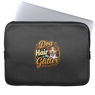 Hondenhaar Is Mijn Glitter Hondenliefhebber Laptop Sleeve