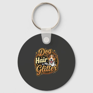 Hondenhaar Is Mijn Glitter Hondenliefhebber Sleutelhanger