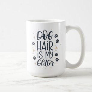 Hondenhaar Is Mijn Glitter Malle Poot Typografie Koffiemok