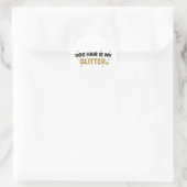 Hondenhaar Is Mijn Glitter Sticker (Tas)