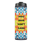 HONDENHAAR KAN DE Oranje marine Abstract NIET SCHE Thermosbeker (Voorkant)