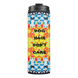 HONDENHAAR KAN DE Oranje marine Abstract NIET SCHE Thermosbeker