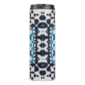 HONDENHAAR KAN DE Oranje marine Abstract NIET SCHE Thermosbeker (Achterkant)