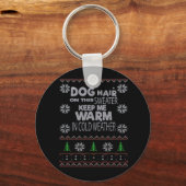 Hondenhaar Kersttrui Essential T-shirt Sleutelhanger (Voorkant)