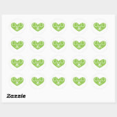 Hondenhart Groene Sticker (Vel)