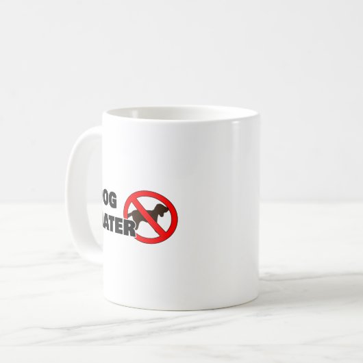 Hondenhater Koffiemok (Voorkant links)