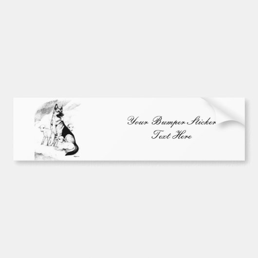 Hondenhemel Bumpersticker (Voorkant)