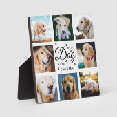 Hondenherdenking Geschenk Beste Hond Ooit Moderne Fotoplaat (Voorkant)
