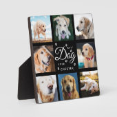 Hondenherdenking Geschenk Beste Hond Ooit Rustieke Fotoplaat (Voorkant)