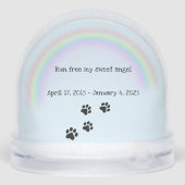 Hondenherdenking Sneeuwbol (Achterkant)