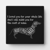 Hondenherdenkingbord - Gepersonaliseerd Honden Dac Fotoplaat (Voorkant)