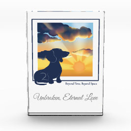 Hondenherdenkings-acryl fotoblock - Dachshund Fotoblokken