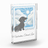 Hondenherdenkings-acryl fotoblock - Duchshund Fotoblokken (Links)