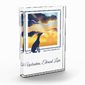 Hondenherdenkings-acryl fotoblock - Sighthound Fotoblokken (Links)