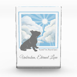 Hondenherdenkings-acryl fotoblok - Franse Bulldog