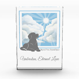 Hondenherdenkings-acryl fotoblok - Labrador