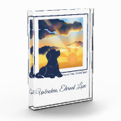 Hondenherdenkings-acryl fotoblok - Labrador (Links)