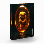 Hondenherdenkingsfotoblock - Engelse Bulldog Fotoblokken (Links)