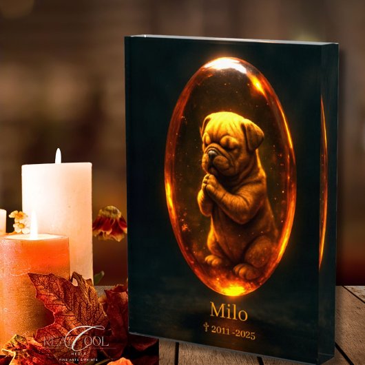 Hondenherdenkingsfotoblock - Engelse Bulldog Fotoblokken