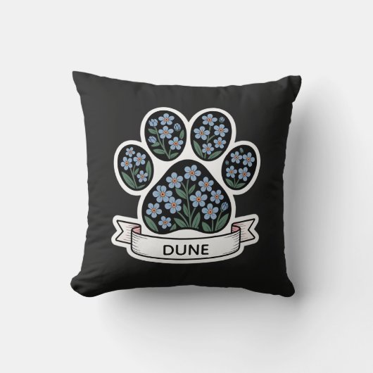 Hondenherdenkingssympathie Keepsake Pet Loss Kussen (Voorkant)