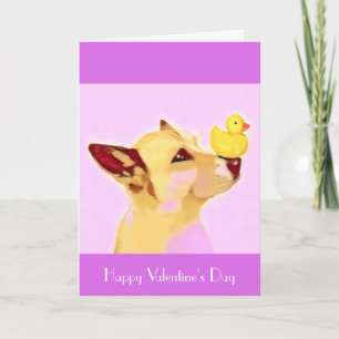 Hondenherder Duck Nose Valentijns's paasverjaardag Feestdagen Kaart