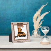 Hondenherinnering in bruine tinten fotoplaat (Insitu)