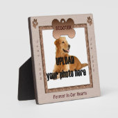 Hondenherinnering in bruine tinten fotoplaat (Voorkant)