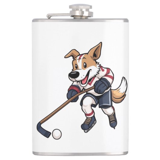 Hondenhockeyer Heupfles (Voorkant)