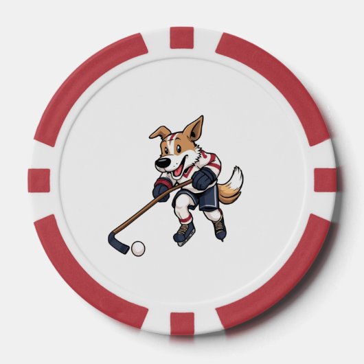 Hondenhockeyer Poker Chips (Voorkant)