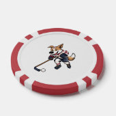 Hondenhockeyer Poker Chips (Enkel)