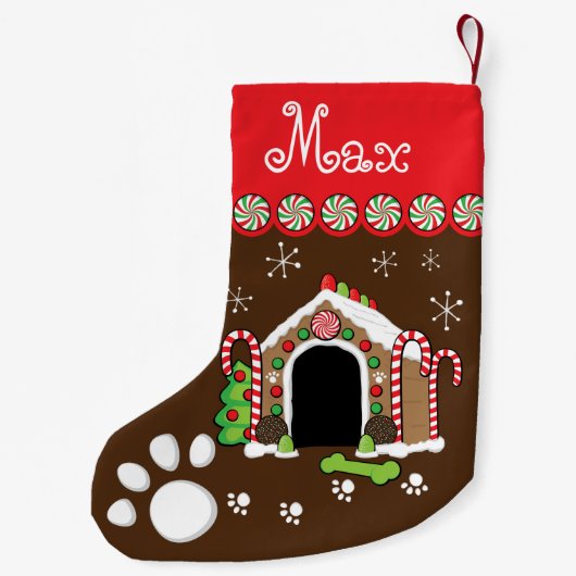 hondenhok kleine kerstsok (Achterkant)