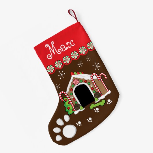 hondenhok kleine kerstsok (Achterkant (Hangend))