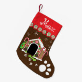 hondenhok kleine kerstsok (Voorkant (Hangend))