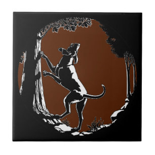 Hondenhond Kunst Keramische Tegels Jachthond Decor Tegeltje