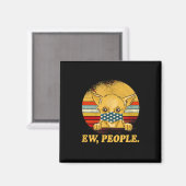 hondenhond van chihuahua : een hond met een gezich magneet (Voorkant / Achterkant)