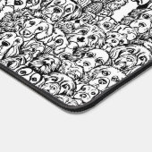 Hondenhoofdpatroon Bureaumat (Hoek)