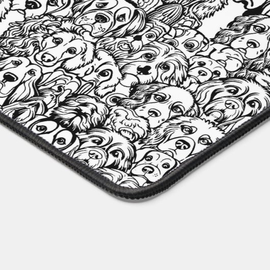 Hondenhoofdpatroon Bureaumat (Hoek)