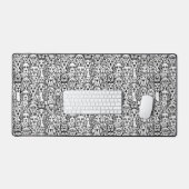 Hondenhoofdpatroon Bureaumat (Keyboard & Muis)