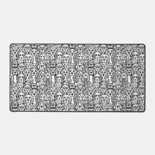 Hondenhoofdpatroon Bureaumat (Voorkant)