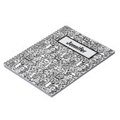 Hondenhoofdpatroon gepersonaliseerd notitieboek (Linkerzijde)