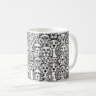 Hondenhoofdpatroon Koffiemok