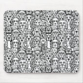 Hondenhoofdpatroon Muismat (Voorkant)