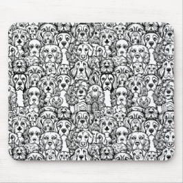 Hondenhoofdpatroon Muismat