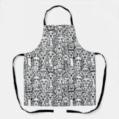 Hondenhoofdpatroon Schort (Voorkant)