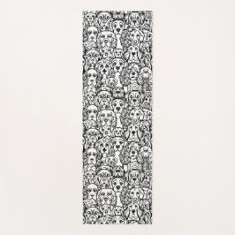 Hondenhoofdpatroon Yogamat