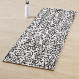 Hondenhoofdpatroon Yogamat